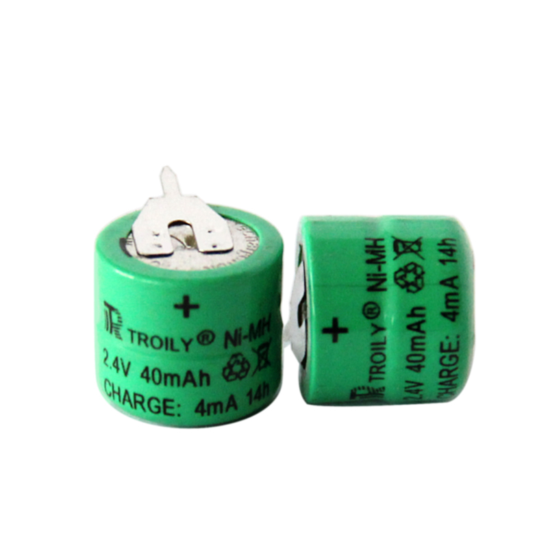 Ni-MH40mAh 2.4V柱式帶插腳